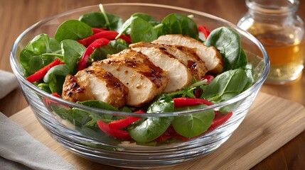 Grilled Chicken and Spinach Salad