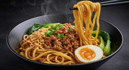 Spicy Szechuan Noodles with Minced Pork