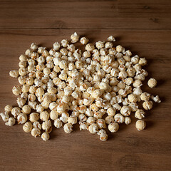 Bunch of salty popcorns texture