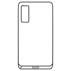 phone case illustration hand drawn outline vector