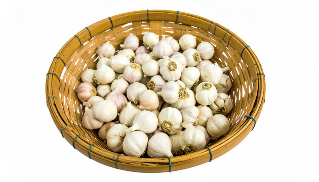garlic on the market