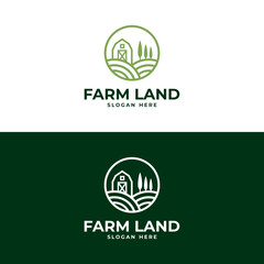 farm barn logo icon illustration