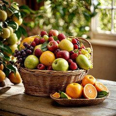 basket of fruits -Generative AI