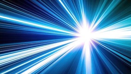 Dynamic light streaks converging toward a central burst of illumination