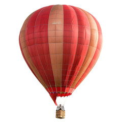 Naklejka premium Red and beige hot air balloon