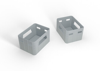 Basket Mockup for Storage Branding and Product Design
