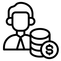 Deposit icon in vector illustration