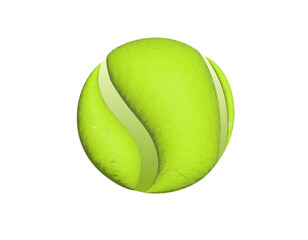 Green tennis ball sport equipment icon