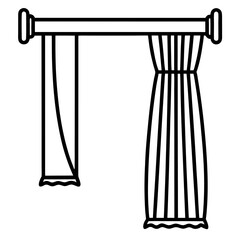 Classic Drapery Rod Illustration