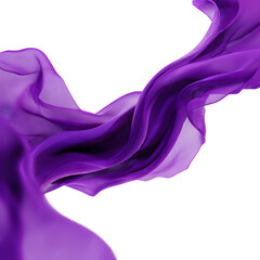 Fluidity in violet hues a silken dance against the void ethereal motion