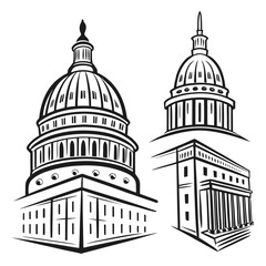 Capitol Building Domes and Columns architecture government