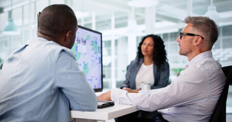 Professional Realtor Assisting Diverse Couples