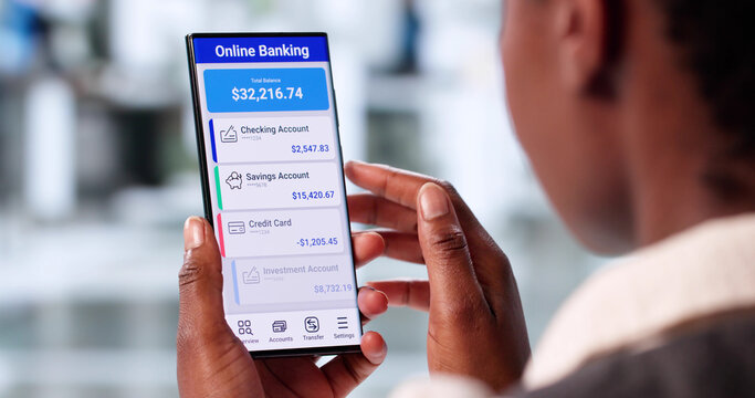 Smart African American Woman Managing Digital Payment Transactions Securely