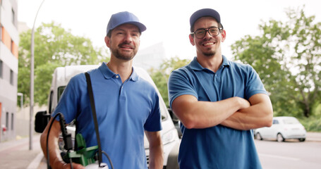 Pest Control Team In Van