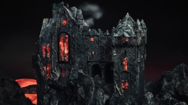 Infernal Castle on Volcanic Rock