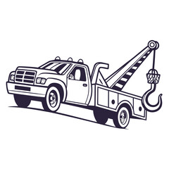 Tow Truck with Hook vehicle mechanical