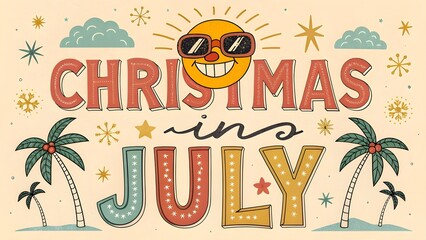 Festive christmas in july with a sunny vibe