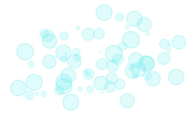Light blue water bubble overlay with transparent background for water-themed designs