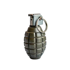 Fototapeta premium Military Hand Grenade A Detailed Closeup on transparent background