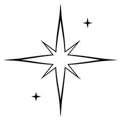 Fototapeta premium compass on black background