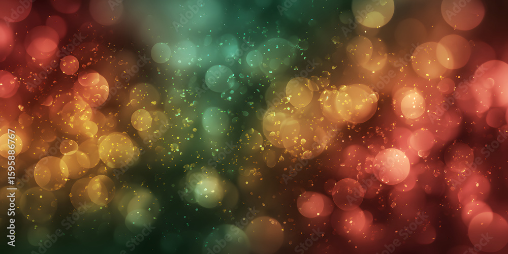 Poster abstract bokeh: a captivating artistic display of blurred circles of light creates a sense of depth 