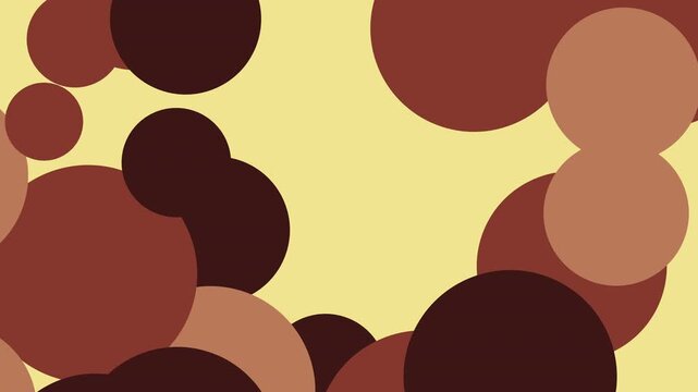 Abstrakte Kreisbewegung, Braunt&ouml;ne, Loop-Footage