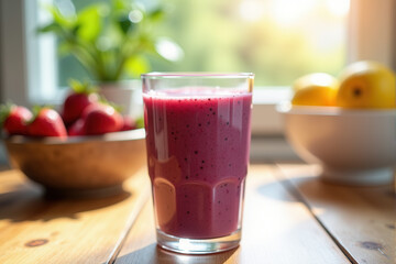 Healthy Functional Beverage in Clean Lifestyle Setting