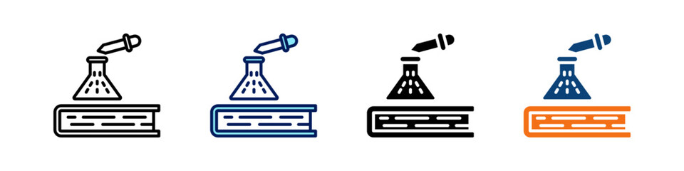 Science All In One Icon Multi Styles Vector Set