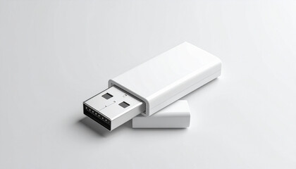 Sleek USB Drive Packaging Mockup