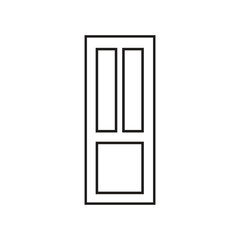 open door isolated on white background