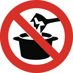 No open flames or cooking on portable stoves allowed in this area