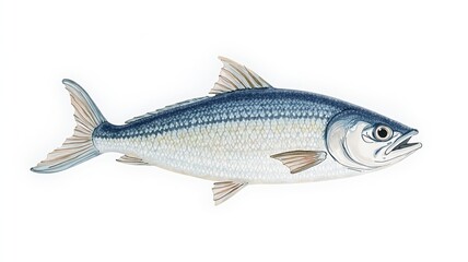 Detailed Illustration of a Freshwater Fish, Aquatic Animal, River Fish,  Nature, Wildlife, Ichthyology, Marine Biology,  Ocean Life,  Underwater World,  Fish Anatomy,  Sea Creature,  Water Animal,  Zo