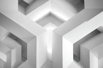 Abstract Geometric Cubes Pattern