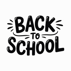 Back to School Hand Lettered Typography Design