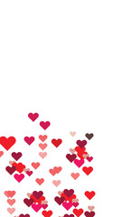 heart shapes pattern on a cream background simple hand drawn love symbols