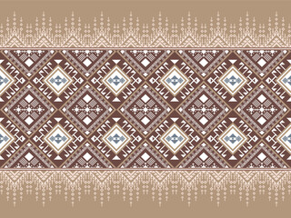 Traditional woven fabric patterns of ethnic groups in Southeast Asia with geometric patterns, using warm colors, are popularly used for making textiles, coats, skirts, scarves, cushions, curtains.