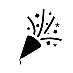 クラッカーのシルエット