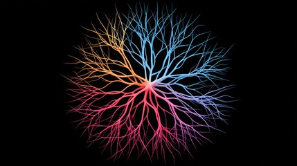Synaptic Fire Animation for AI Neural Network