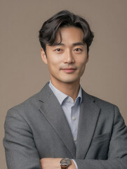 portrait of a handsome young man