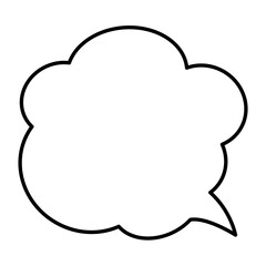 Speech Bubble. Talk box. Cloud speech bubbles. Vector illustration