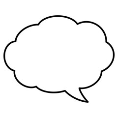 Speech Bubble. Talk box. Cloud speech bubbles. Vector illustration
