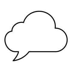 Speech Bubble. Talk box. Cloud speech bubbles. Vector illustration