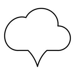 Speech Bubble. Talk box. Cloud speech bubbles. Vector illustration