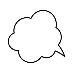 Speech Bubble. Talk box. Cloud speech bubbles. Vector illustration