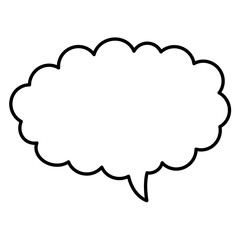 Speech Bubble. Talk box. Cloud speech bubbles. Vector illustration