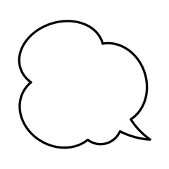 Speech Bubble. Talk box. Cloud speech bubbles. Vector illustration