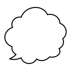 Speech Bubble. Talk box. Cloud speech bubbles. Vector illustration
