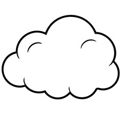 Dreamy Angelcore Cloud Vector