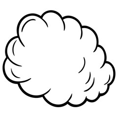 Dreamy Angelcore Cloud Vector