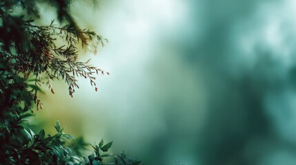 Lush foliage in soft focus
